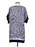 J.Crew 100% Polyester Paisley Blue Short Sleeve Blouse Size XS - photo 2