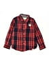 Free Planet 100% Cotton Plaid Red Long Sleeve Button-Down Shirt Size 5 - photo 1