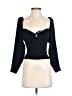 Wilfred 100% Polyester Black 3/4 Sleeve Blouse Size 2 - photo 1