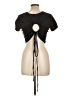 Calia Black Short Sleeve Top Size L - photo 2