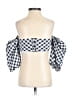 Rumer Checkered-gingham Black White 3/4 Sleeve Blouse Size XXS - photo 2