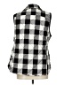 Kensie 100% Polyester Checkered-gingham Black Vest Size L - photo 2
