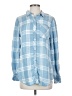 Rails 100% Lyocell Plaid Blue Long Sleeve Button-Down Shirt Size XS - photo 1
