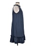 Ann Taylor LOFT 100% Polyester Solid Blue Casual Dress Size 8 - photo 4
