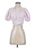 A.L.C. 100% Cotton Pink Short Sleeve Blouse Size S - photo 1