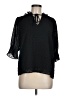 CeCe 100% Polyester Black 3/4 Sleeve Blouse Size M - photo 1