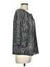 Ann Taylor LOFT 100% Polyester Gray 3/4 Sleeve Blouse Size M - photo 4