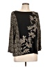 Chico's Black Long Sleeve Blouse Size Lg (2) - photo 1