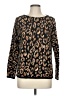 Chico's Animal Print Brown Pullover Sweater Size Med (1) - photo 1