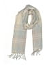Assorted Brands Plaid Gray Ivory Scarf One size - photo 1