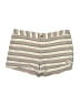 Merona 100% Cotton Stripes Ivory Shorts Size 12 - photo 1