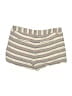 Merona 100% Cotton Stripes Ivory Shorts Size 12 - photo 2