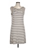 Max Studio Stripes Gray Casual Dress Size L - photo 1