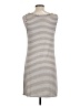 Max Studio Stripes Gray Casual Dress Size L - photo 2