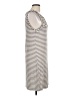 Max Studio Stripes Gray Casual Dress Size L - photo 4