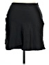 RUMOURS Solid Black Casual Skirt Size L - photo 1