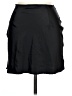 RUMOURS Solid Black Casual Skirt Size L - photo 2