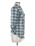 Passport 100% Polyester Plaid Blue Long Sleeve Blouse Size M - photo 4