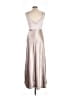 Birdy Grey 100% Polyester Metallic Silver Cocktail Dress Size M - photo 2