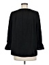 Lucky Brand 100% Polyester Black 3/4 Sleeve Blouse Size M - photo 2