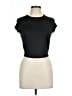 Seven Sisters Black Short Sleeve Turtleneck Size L - photo 1