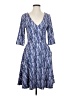 Betabrand Chevron-herringbone Blue Casual Dress Size S - photo 1