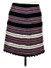 Sara Campbell Stripes Blue Black Casual Skirt Size 6 - photo 1