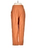 Leith Solid Orange Casual Pants Size S - photo 2