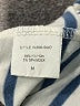 Colette Stripes Blue White Short Sleeve T-Shirt Size M - photo 8