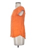 Joie 100% Silk Orange Short Sleeve Top Size XS - photo 5