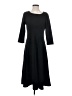North Style Solid Black Casual Dress Size S - photo 1