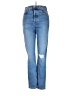GRLFRND Hearts Blue Jeans Size 24 waist - photo 1