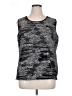Kasper Silver Sleeveless Top Size 1X - photo 1