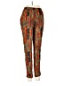 Spoon Jeans 100% Rayon Print Orange Casual Pants Size S - photo 2