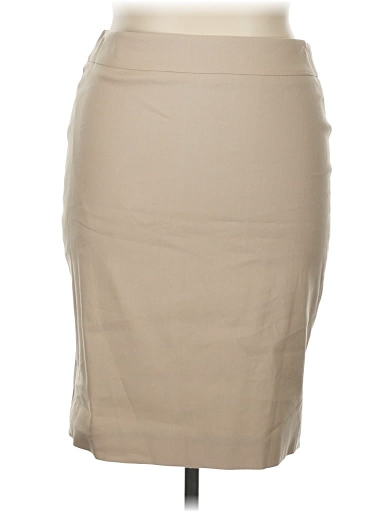Pre-owned Ann Taylor Formal Skirt In Tan