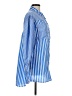 Spoon Jeans Stripes Blue 3/4 Sleeve Button-Down Shirt Size M - photo 4