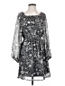 Emily Wonder 100% Polyester Paisley Gray Casual Dress Size S - photo 1