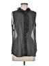 CAbi 100% Polyester Gray Sleeveless Blouse Size M - photo 1