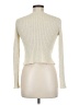 Zara 100% Polyester Ivory Long Sleeve Top Size M - photo 2