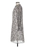Molly Bracken 100% Polyester Paisley Gray Casual Dress Size M - photo 5
