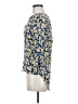 Pale Sky 100% Rayon Yellow Blue 3/4 Sleeve Blouse Size M - photo 5