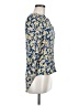 Pale Sky 100% Rayon Yellow Blue 3/4 Sleeve Blouse Size M - photo 4