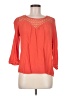 19 Cooper 100% Rayon Orange 3/4 Sleeve Blouse Size M - photo 1