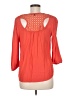 19 Cooper 100% Rayon Orange 3/4 Sleeve Blouse Size M - photo 2
