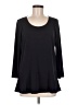 Lands' End Black 3/4 Sleeve T-Shirt Size M - photo 1