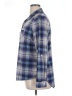 Great Northwest Indigo 100% Polyester Plaid Blue Long Sleeve Blouse Size XL - photo 5