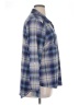 Great Northwest Indigo 100% Polyester Plaid Blue Long Sleeve Blouse Size XL - photo 4