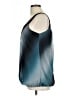 Wrapper Blue Sleeveless Blouse Size L - photo 5