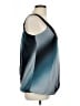 Wrapper Blue Sleeveless Blouse Size L - photo 4
