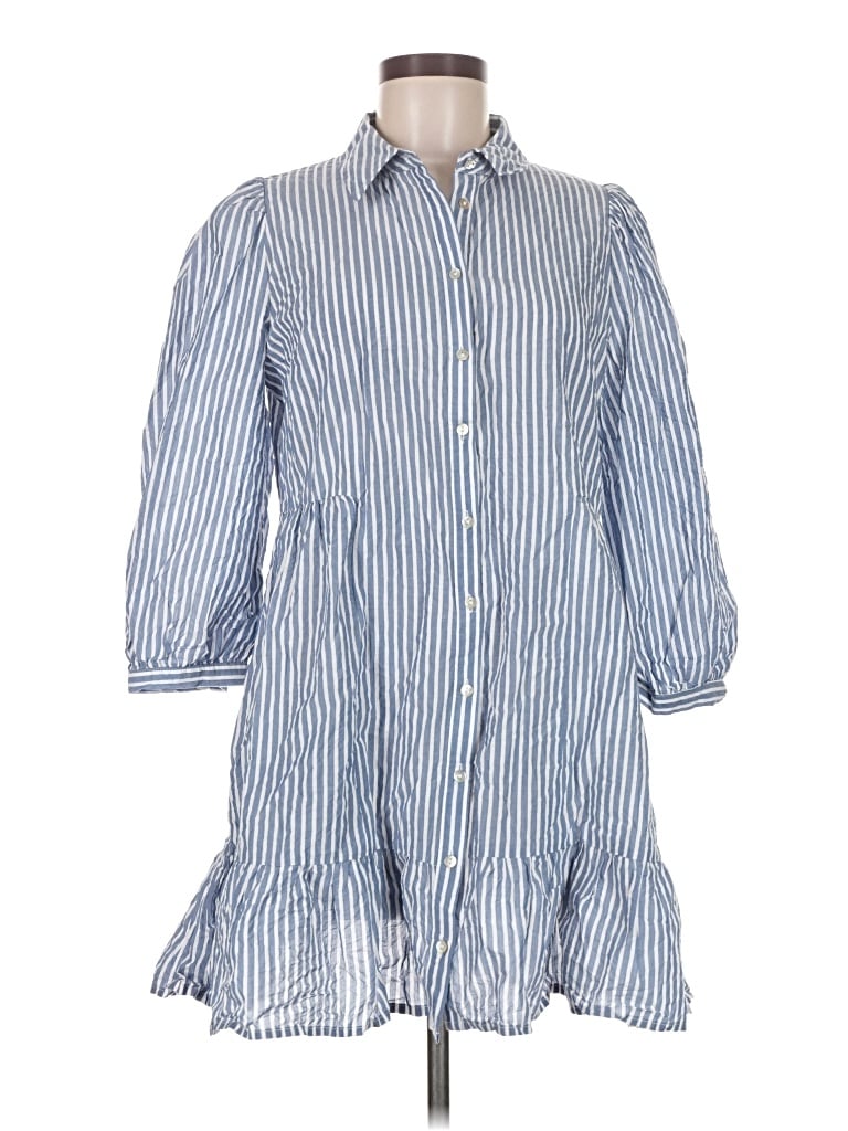 Pre-owned Zara Casual Dress In Blue